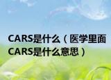 CARS是什么（醫(yī)學(xué)里面CARS是什么意思）