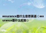 assurance是什么意思英語(yǔ)（assurance是什么輪胎）
