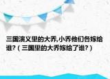 三國演義里的大喬,小喬他們各嫁給誰?（三國里的大喬嫁給了誰?）