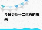 今日更新十二生肖的由來