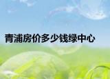 青浦房價多少錢綠中心