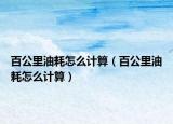 百公里油耗怎么計算（百公里油耗怎么計算）