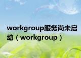 workgroup服務尚未啟動（workgroup）