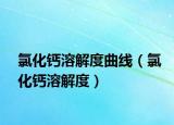 氯化鈣溶解度曲線（氯化鈣溶解度）