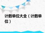 計數(shù)單位大全（計數(shù)單位）