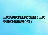 三伏灸初伏的正確穴位圖（三伏灸初伏時(shí)間詳細(xì)介紹）