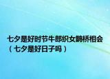 七夕是好時節(jié)牛郎織女鵲橋相會（七夕是好日子嗎）