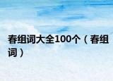 春組詞大全100個(gè)（春組詞）