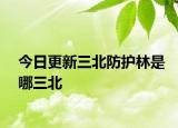 今日更新三北防護(hù)林是哪三北