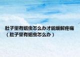 肚子里有蛔蟲(chóng)怎么辦才能緩解疼痛（肚子里有蛔蟲(chóng)怎么辦）