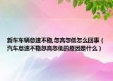 新車車輛怠速不穩(wěn),忽高忽低怎么回事（汽車怠速不穩(wěn)忽高忽低的原因是什么）