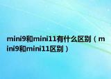 mini9和mini11有什么區(qū)別（mini9和mini11區(qū)別）