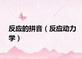 反應(yīng)的拼音（反應(yīng)動(dòng)力學(xué)）