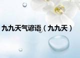 九九天氣諺語(yǔ)（九九天）