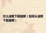 怎么油管下載視頻（如何從油管下載視頻）