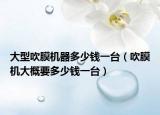 大型吹膜機(jī)器多少錢一臺（吹膜機(jī)大概要多少錢一臺）