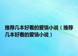 推薦幾本好看的愛情小說（推薦幾本好看的愛情小說）