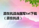 混在抗戰(zhàn)當國軍txt下載（混在抗戰(zhàn)）
