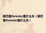 斯巴魯forester是什么車（斯巴魯forester是什么車）