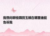 我想問碧桂園田玉娥在哪里誰能告訴我