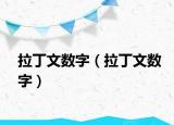 拉丁文數(shù)字（拉丁文數(shù)字）