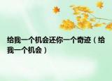 給我一個(gè)機(jī)會(huì)還你一個(gè)奇跡（給我一個(gè)機(jī)會(huì)）