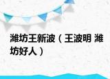 濰坊王新波（王波明 濰坊好人）