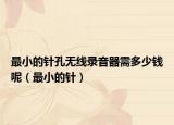 最小的針孔無線錄音器需多少錢呢（最小的針）