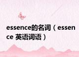 essence的名詞（essence 英語(yǔ)詞語(yǔ)）