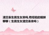 清宮表生男生女準(zhǔn)嗎,有經(jīng)驗(yàn)的姐妹聊聊（生男生女清宮表準(zhǔn)嗎）