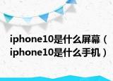 iphone10是什么屏幕（iphone10是什么手機）