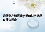 婚前財(cái)產(chǎn)如何確定婚前財(cái)產(chǎn)繼承有什么規(guī)定