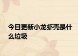 今日更新小龍蝦殼是什么垃圾