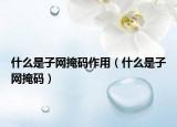 什么是子網(wǎng)掩碼作用（什么是子網(wǎng)掩碼）