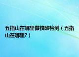 五指山在哪里做核酸檢測（五指山在哪里?）