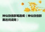 神仙微信群筆趣閣（神仙微信群 黑巖閱讀網）