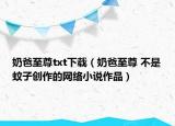 奶爸至尊txt下載（奶爸至尊 不是蚊子創(chuàng)作的網(wǎng)絡小說作品）