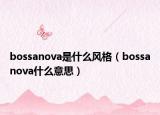 bossanova是什么風(fēng)格（bossanova什么意思）