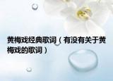 黃梅戲經(jīng)典歌詞（有沒有關(guān)于黃梅戲的歌詞）