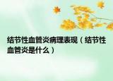 結(jié)節(jié)性血管炎病理表現(xiàn)（結(jié)節(jié)性血管炎是什么）