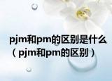 pjm和pm的區(qū)別是什么（pjm和pm的區(qū)別）