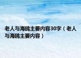 老人與海鷗主要內(nèi)容30字（老人與海鷗主要內(nèi)容）