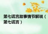 第七謊言故事情節(jié)解說(shuō)（第七謊言）