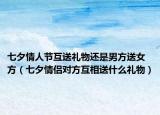 七夕情人節(jié)互送禮物還是男方送女方（七夕情侶對(duì)方互相送什么禮物）
