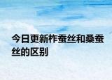今日更新柞蠶絲和桑蠶絲的區(qū)別