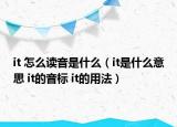 it 怎么讀音是什么（it是什么意思 it的音標 it的用法）
