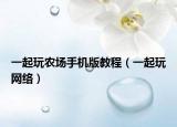 一起玩農(nóng)場(chǎng)手機(jī)版教程（一起玩網(wǎng)絡(luò)）
