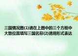 三國情況圖(1)請(qǐng)?jiān)谏蠄D中的三個(gè)方框中大致位置填寫三國名稱(2)請(qǐng)用形式表達(dá)