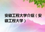 安徽工程大學(xué)介紹（安徽工程大學(xué)）