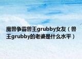 魔獸爭霸獸王grubby女友（獸王grubby的老婆是什么水平）